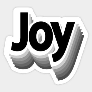 Joy Retro Typography Edition Sticker